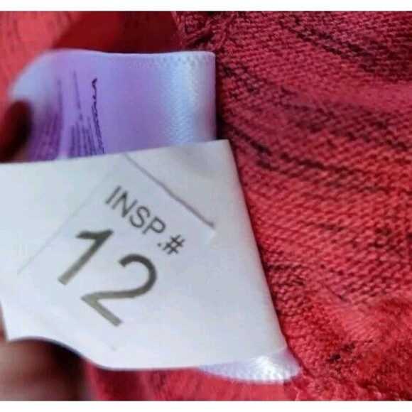 LulaRoe Carly Swing Shift T Shirt Dress XXS Hi Low Red Rasberry Gray Heathered - Picture 11 of 14